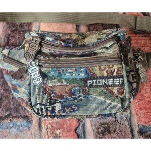 Vintage Route US 66 Tapestry Fanny Pack 12" X 6" Super Clean Travel Vacation